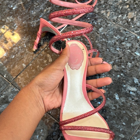 René Caovilla PINK Serpenti Heels - Picture 5 of 10